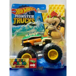 Hot Wheels Monster Trucks Super Mario Bowser Die-Cast Toy Car For Kids & Collect